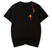 Load image into Gallery viewer, Lion Embroidered Crew Neck Short Sleeve T-Shirt