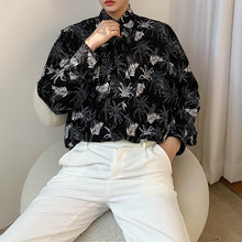 Load image into Gallery viewer, Coconut Leaf Print Long Sleeve Shirt