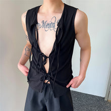 Load image into Gallery viewer, Lace-Up Slim Tank Top