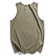Load image into Gallery viewer, Solid Color Loose Sleeveless T-shirt
