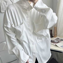 Load image into Gallery viewer, Vintage Turtleneck Big Pocket Loose Shirt