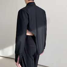 Load image into Gallery viewer, Asymmetric Hem Long Sleeve Shirt