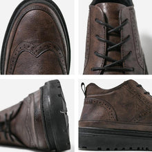 Load image into Gallery viewer, Vintage High-Top Leather Shoes
