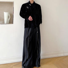 Load image into Gallery viewer, Vintage Lapel Fleece Long Sleeve Shirt