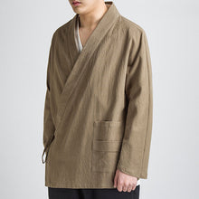 Load image into Gallery viewer, Cotton Linen Diagonal Tang Suit Top