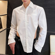 Load image into Gallery viewer, Asymmetric Hem Long Sleeve Shirt