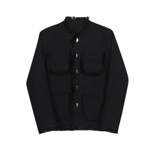 Load image into Gallery viewer, Vintage Tassel Single Breasted Collarless Jacket