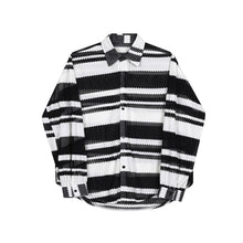 Load image into Gallery viewer, Thin Color Contrast Stripe Hollow Shirt