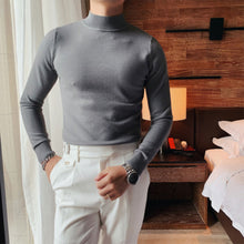 Load image into Gallery viewer, British Half Turtleneck Long Sleeve Sweater