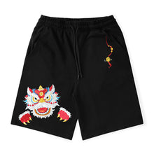 Load image into Gallery viewer, Lion Embroidered Lounge Shorts