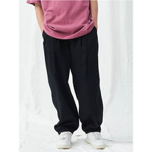 Load image into Gallery viewer, Black Straight Leg Lounge Pants