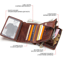 Load image into Gallery viewer, RFID Multifunctional Leather Wallet