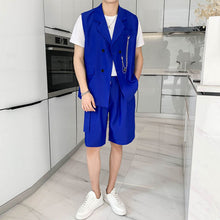 Load image into Gallery viewer, Vest Shorts Casual Two Piece Set
