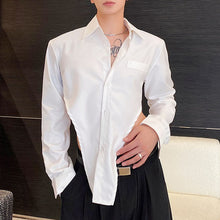 Load image into Gallery viewer, Asymmetric Hem Long Sleeve Shirt