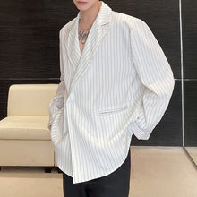 Load image into Gallery viewer, Slanted Placket One Button Shirt Blazer