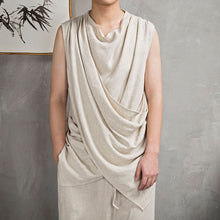 Load image into Gallery viewer, Summer Cotton Linen Sleeveless Vest