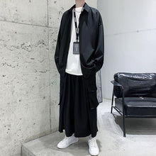 Load image into Gallery viewer, Simple Solid Color Drape Casual Shirt