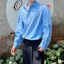 Load image into Gallery viewer, Glitter Stripe Stage Show Long Sleeve Shirt