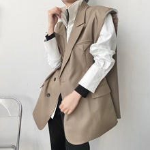 Load image into Gallery viewer, Raw-Edge Deconstructed Suit Vest