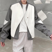 Load image into Gallery viewer, Paneled Baseball Collar Jacket