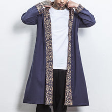 Load image into Gallery viewer, Linen Paneled Mid-length Cardigan
