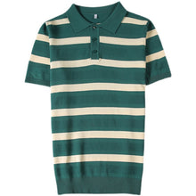 Load image into Gallery viewer, Wide Stripe Slim Fit Polo Shirt