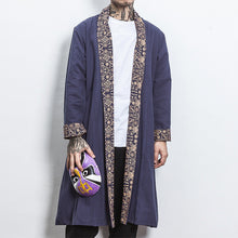 Load image into Gallery viewer, Linen Paneled Mid-length Cardigan