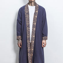 Load image into Gallery viewer, Linen Paneled Mid-length Cardigan