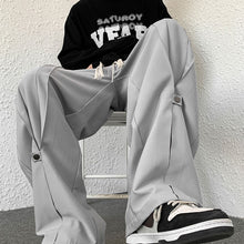 Load image into Gallery viewer, Drawstring Elastic Waist Wide Leg Lounge Pants