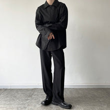 Load image into Gallery viewer, Statement Drawstring Lapel Long Sleeve Shirt