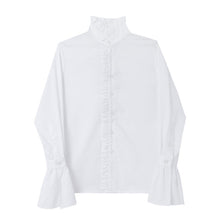 Load image into Gallery viewer, Flared Sleeve Ruffle Shirt