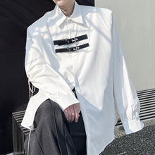 Load image into Gallery viewer, Metal Chain Shoulder Pads Long Sleeve Shirt