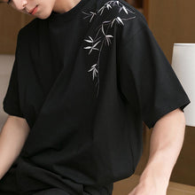 Load image into Gallery viewer, Bamboo Embroidered Short Sleeve T-Shirt
