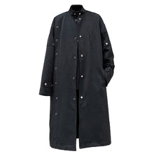 Load image into Gallery viewer, Loose Stand Collar Long Over Knee Windbreaker