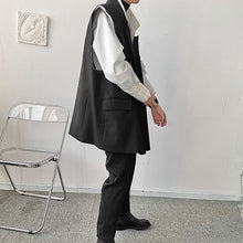 Load image into Gallery viewer, Raw-Edge Deconstructed Suit Vest