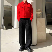 Load image into Gallery viewer, Solid Lapel Knit Cropped Jacket