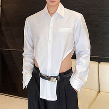 Load image into Gallery viewer, Asymmetric Hem Long Sleeve Shirt