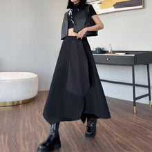 Load image into Gallery viewer, High Waist Zipper Slit A-Line Skirt
