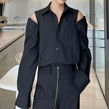 Load image into Gallery viewer, Cutout Off Shoulder Long Sleeve Shirt