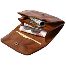Load image into Gallery viewer, Handmade Retro Card Holder Leather Wallet