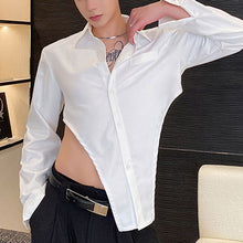 Load image into Gallery viewer, Asymmetric Hem Long Sleeve Shirt