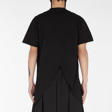 Load image into Gallery viewer, Split Scarf Collar Irregular Hem Loose Top