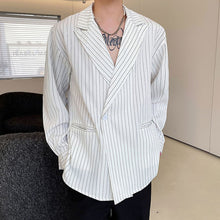 Load image into Gallery viewer, Slanted Placket One Button Shirt Blazer