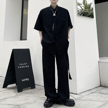 Load image into Gallery viewer, Tie Waffle Short Sleeve Shirt