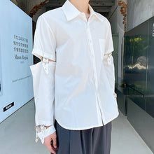 Load image into Gallery viewer, Punk Metal Tie Long Sleeve Shirt