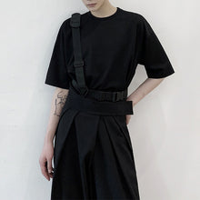 Load image into Gallery viewer, One-side Strap Decoration Short-sleeved T-shirt