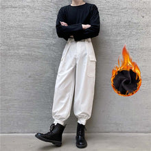 Load image into Gallery viewer, Drawstring Multi-pocket Trousers