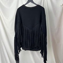Load image into Gallery viewer, Fringed Long Sleeve Sweatshirt