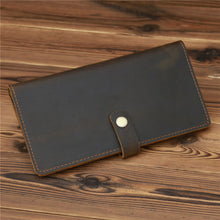 Load image into Gallery viewer, Retro Bifold Multi-card slot Leather Wallet