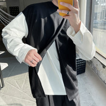 Load image into Gallery viewer, Contrast Crew Neck Top